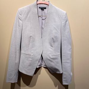 Theory tan open blazer size 4